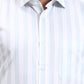 White Striped Slim Fit Formal Shirt | Greenfibre