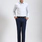 White Striped Slim Fit Formal Shirt | Greenfibre