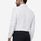 White Solid Slim Fit Formal Shirt | Greenfibre