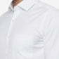 White Solid Slim Fit Formal Shirt | Greenfibre