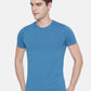 Seaport Blue Solid Slim Fit T-Shirt | Greenfibre