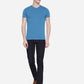 Seaport Blue Solid Slim Fit T-Shirt | Greenfibre