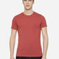 Red Solid Slim Fit T-Shirt | Greenfibre