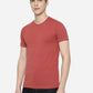 Red Solid Slim Fit T-Shirt | Greenfibre