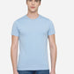 Powder Blue Solid Slim Fit T-Shirt | Greenfibre