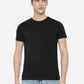 Black Solid Slim Fit T-Shirt | Greenfibre