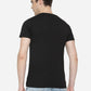 Black Solid Slim Fit T-Shirt | Greenfibre