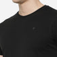 Black Solid Slim Fit T-Shirt | Greenfibre