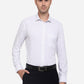 White & Black Printed Regular Fit Formal Shirt | Greenfibre