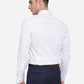 White & Blue Printed Slim Fit Formal Shirt | Greenfibre