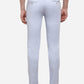 Sky Blue Solid Super Slim Fit Casual Trouser | Greenfibre