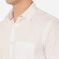 Bright White Solid Slim Fit Semi Casual Shirt | Greenfibre