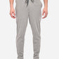 Grey Melange Solid Regular Fit Track Pant | Greenfibre