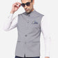 Light Grey Bandhgala Jacket | Greenfibre