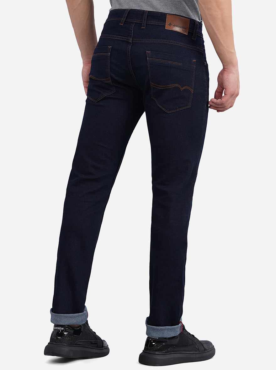 Raw Blue Washed Narrow Fit Jeans | Greenfibre