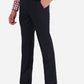 Navy Blue Solid Slim Fit Formal Trouser | Greenfibre