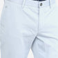 Light Blue Solid Super Slim Fit Casual Trouser | Greenfibre