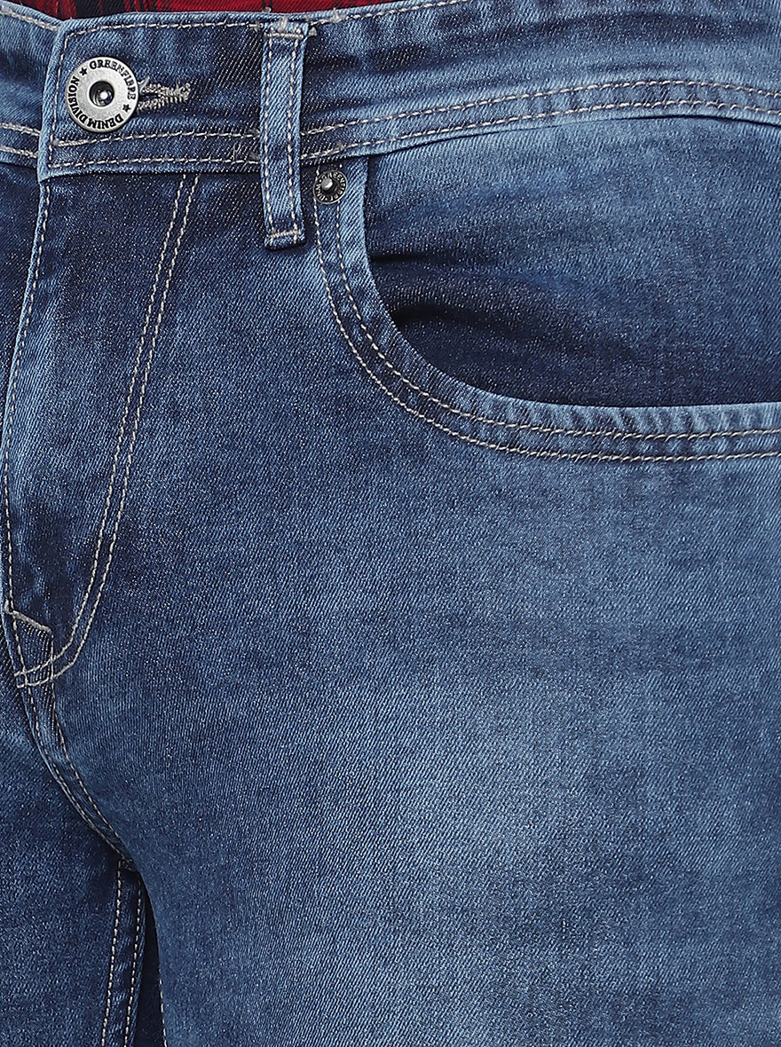 River Blue Washed Narrow Fit Jeans | Greenfibre