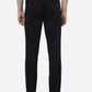 Black Solid Slim Fit Casual Trouser | Greenfibre