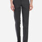 Charcoal Grey Solid Slim Fit Formal Trouser | Greenfibre