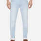 Ice Blue Solid Narrow Fit Jeans | Greenfibre