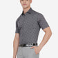 Grey Printed Slim Fit Formal Shirt | Greenfibre