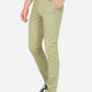 Sage Green Solid Neo Fit Casual Trouser | Greenfibre