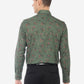 Green Printed Slim Fit Party Wear Shirt | Greenfibre