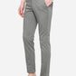 Stone Grey Solid Neo Fit Casual Trouser | Greenfibre