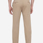 Light Khaki Solid Slim Fit Casual Trouser | Greenfibre