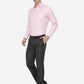 Pink Dobby Slim Fit Formal Shirt | Greenfibre