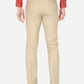 Light Beige Solid Slim Fit Formal Trouser | Greenfibre