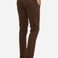 Dark Brown Solid Super Slim Fit Casual Trouser | Greenfibre