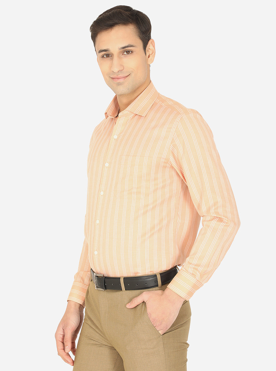 Vanila Striped Slim Fit Formal Shirt | Greenfibre