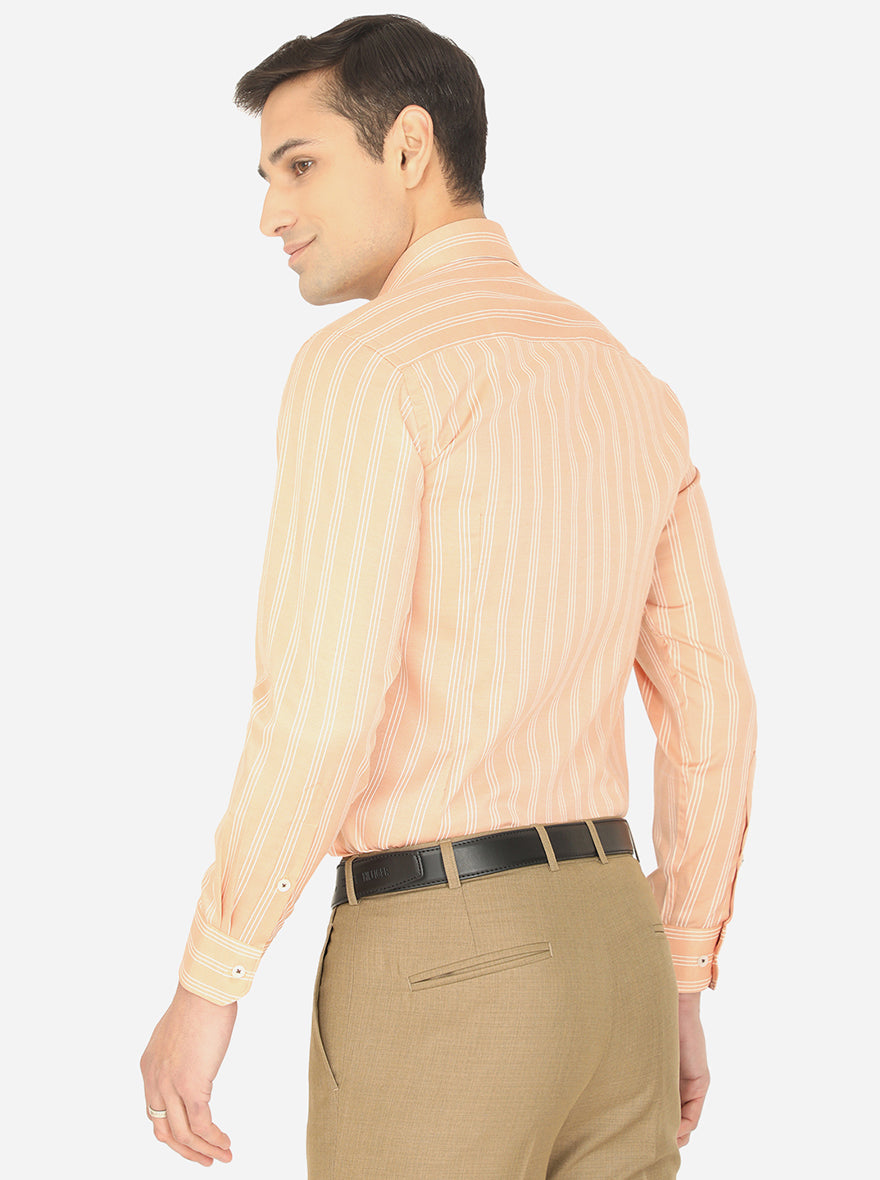 Vanila Striped Slim Fit Formal Shirt | Greenfibre