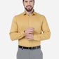 Yellow Solid Slim Fit Party Wear Shirt | Greenfibre