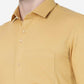 Yellow Solid Slim Fit Party Wear Shirt | Greenfibre