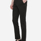 Black Solid Slim Fit Casual Trouser | Greenfibre