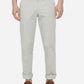 Light Olive Solid Slim Fit Casual Trouser | Greenfibre