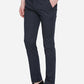 Navy Blue Solid Super Slim Fit Casual Trouser | Greenfibre