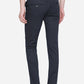 Navy Blue Solid Super Slim Fit Casual Trouser | Greenfibre