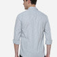 Light Grey Printed Slim Fit Casual Shirt | Greenfibre