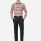 Orange Printed Slim Fit Party Wear Shirt | Greenfibre