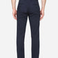 Navy Blue Solid Slim Fit Casual Trouser | Greenfibre