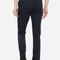 Navy Blue Solid Super Slim Fit Casual Trouser | Greenfibre