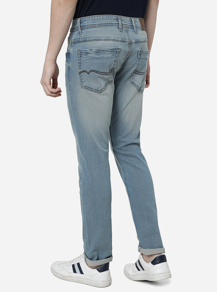 River Blue Washed Slim Fit Jeans | Greenfibre