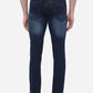 Denim Blue Washed Straight Fit Jeans | Greenfibre