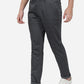 Grey Solid Neo Fit Casual Trouser | Greenfibre