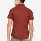 Mink Brown Solid Slim Fit Semi Casual Shirt | Greenfibre