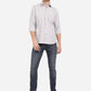 Dawn Grey Solid Slim Fit Casual Shirt | Greenfibre